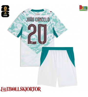 Portugal Joao Cancelo #20 Borta Kläder Barn VM 2026 Kortärmad (+ Korta byxor)